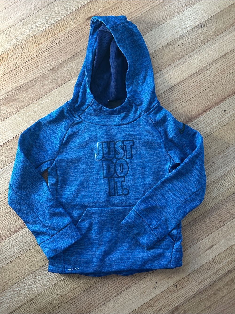 Nike Blue Kids' 'Just Do It' Hooded Sweatshirt